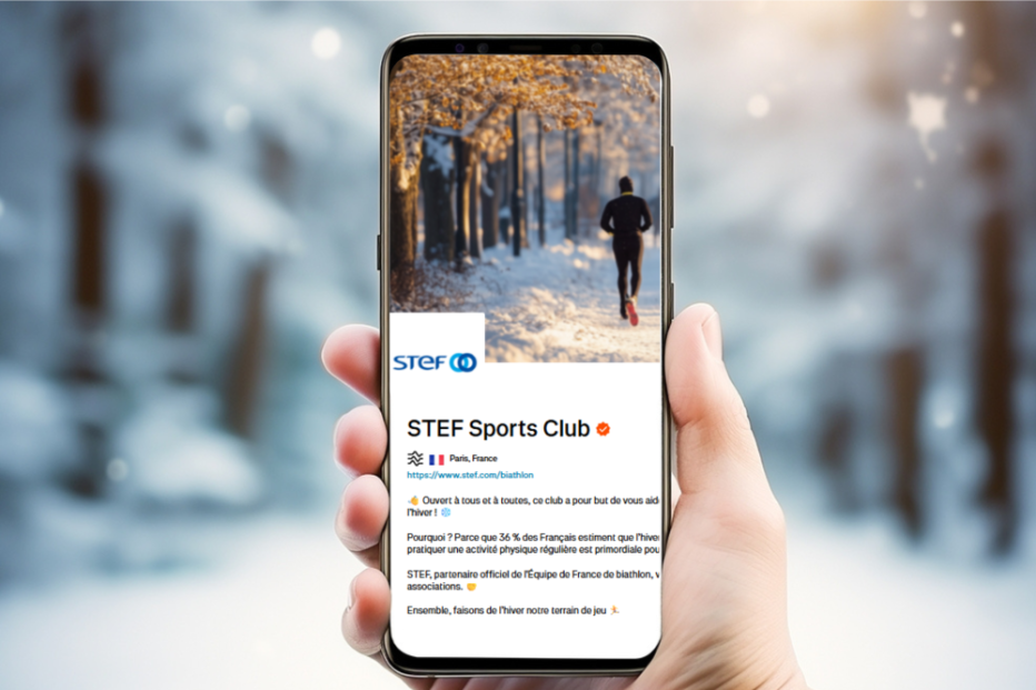 Mockup STEF Sports Club smartphone
