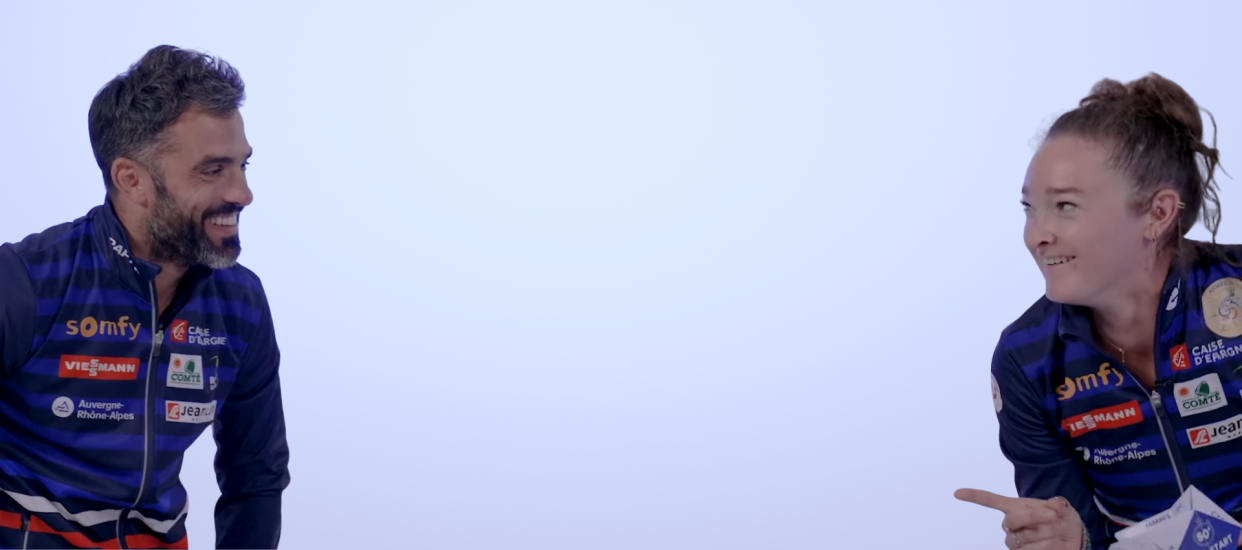 Lou Jeanmonnot et Simon Fourcade relèvent le défi Winter body